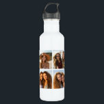 Bouteille D'eau En Acier Inoxydable Collage photo personnalisé avec photos Carrés<br><div class="desc">Utilisez votre photo ou vos photos préférées pour faire un plaisir à garder à partager avec vos amis.</div>