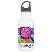 Bouteille D'eau En Acier Inoxydable Conception magnifiée par Histologist de cellules (Devant)