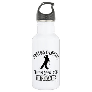 Bouteille D'eau En Acier Inoxydable Conceptions de danse de robinet