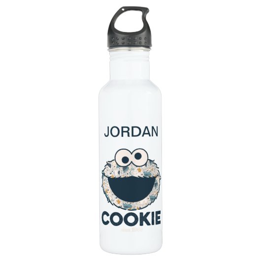 Bouteille D'eau En Acier Inoxydable Cookie Monster | Cookie depuis 1969 (Devant)