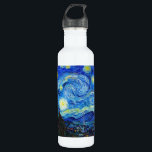 Bouteille D'eau En Acier Inoxydable Cool Starry Night Vincent Van Gogh<br><div class="desc">Starry Night by Vincent Van Gogh peinture cool ancien chef-d'oeuvre art art art art rétro impressionnisme douleur peinture éclatante couleur saturée belle qualité paysage haute résolution art post décoration</div>