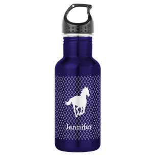 Bouteille D'eau En Acier Inoxydable Coutume de motif de diamant de silhouette de