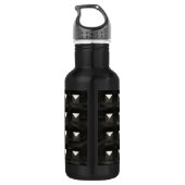 Bouteille D'eau En Acier Inoxydable Cuir noir clouté (Dos)