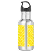 Bouteille D'eau En Acier Inoxydable Cute Yellow Crayon Artsy Motif (Dos)