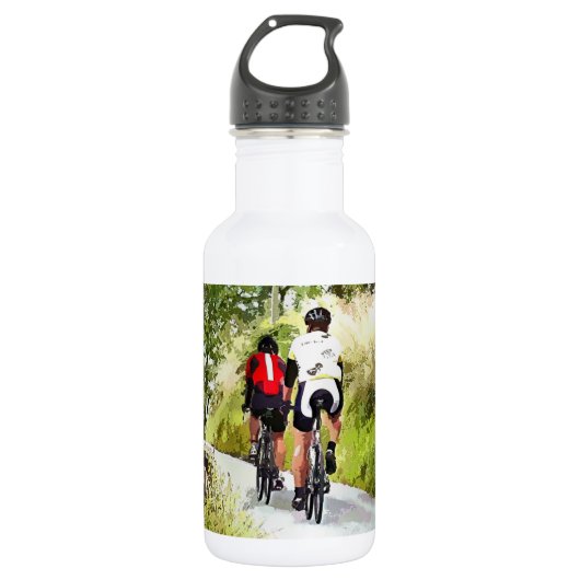 BOUTEILLE D'EAU EN ACIER INOXYDABLE CYCLISME (Devant)