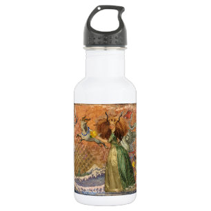 Bouteille D'eau En Acier Inoxydable Dame de la Renaissance Capricorne Fantastique Vint