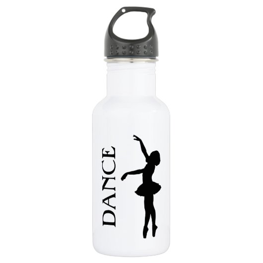 Bouteille D'eau En Acier Inoxydable Danse - Ballerina Silhouette (Devant)