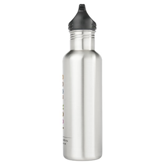 Bouteille d'eau en acier inoxydable de 24 oz avec (Droite)
