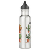 Bouteille d'eau en acier inoxydable de Cactus cust (Gauche)