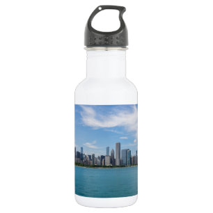 Bouteille d'eau en acier inoxydable de Chicago Day