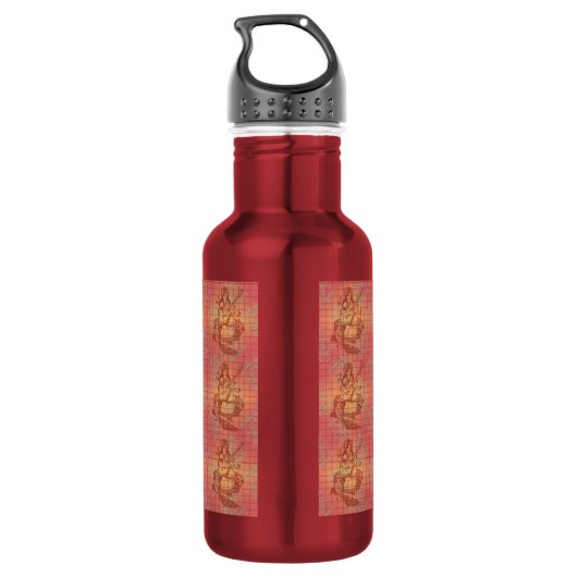 Bouteille D'eau En Acier Inoxydable déesse hindoue rouge Saraswati Sagesse Inde (Dos)