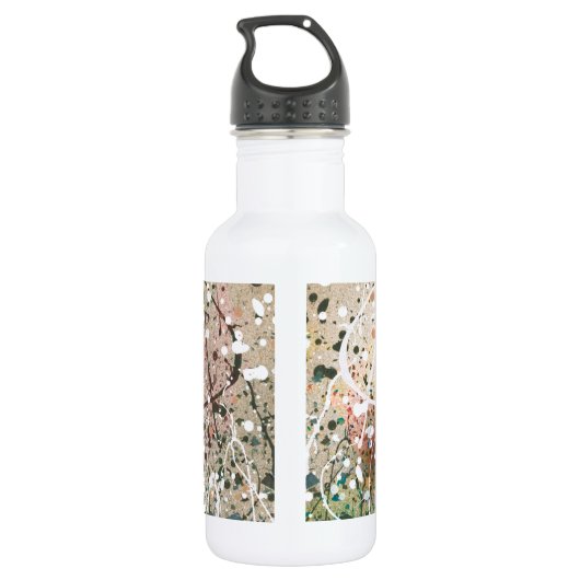 Bouteille D'eau En Acier Inoxydable Design d'art Abstrait (Dos)