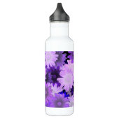 Bouteille D'eau En Acier Inoxydable Design floral mauve (Gauche)