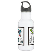 Bouteille D'eau En Acier Inoxydable Dessin de chien (Dos)
