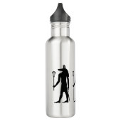 Bouteille D'eau En Acier Inoxydable Dieux de lacrosse (Gauche)