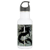 Bouteille D'eau En Acier Inoxydable Dragon noir et épée (Devant)