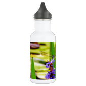 Bouteille D'eau En Acier Inoxydable Dragonfly lotus and purple flower (Gauche)