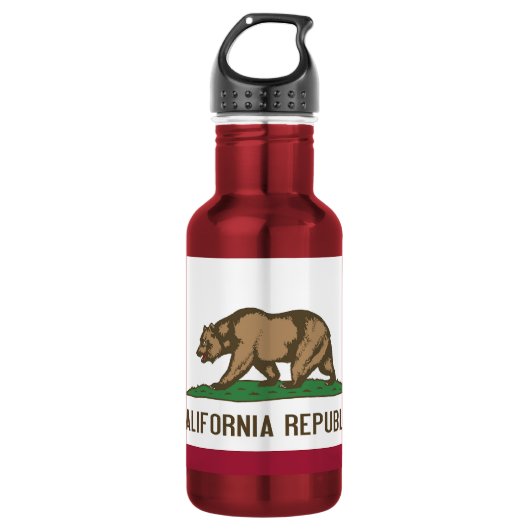 Bouteille D'eau En Acier Inoxydable Drapeau californien Liberty Bottle (Devant)