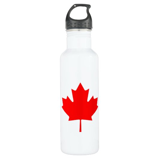 Bouteille D'eau En Acier Inoxydable Drapeau canadien (Devant)