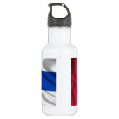 Bouteille D'eau En Acier Inoxydable Drapeau cubain (Dos)