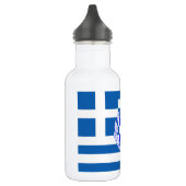 Bouteille D'eau En Acier Inoxydable Drapeau de la Grèce (Gauche)