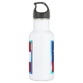 Bouteille D'eau En Acier Inoxydable Drapeau de l'État de Géorgie (Dos)