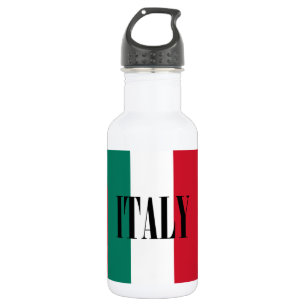 Bouteille D'eau En Acier Inoxydable Drapeau de l'Italie Italie IL italienne Tricolore