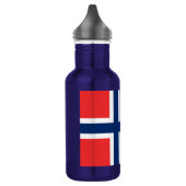 Bouteille D'eau En Acier Inoxydable Drapeau de Norway (Gauche)