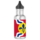 Bouteille D'eau En Acier Inoxydable Drapeau de St Louis, Missouri (Gauche)
