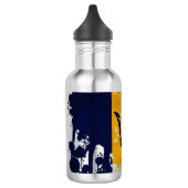 Bouteille D'eau En Acier Inoxydable Drapeau des Barbade (Gauche)