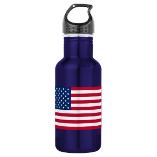 Bouteille D'eau En Acier Inoxydable Drapeau des Etats-Unis d'Amérique