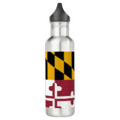 Bouteille D'eau En Acier Inoxydable Drapeau du Maryland (Gauche)
