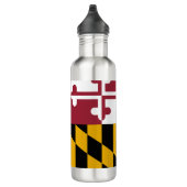 Bouteille D'eau En Acier Inoxydable Drapeau du Maryland (Droite)