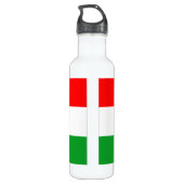 Bouteille D'eau En Acier Inoxydable Drapeau Hongrie (Dos)