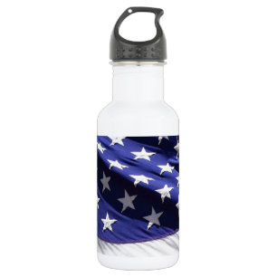 BOUTEILLE D'EAU EN ACIER INOXYDABLE DRAPEAU MAGNIFIQUE DES ETATS-UNIS