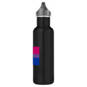 BOUTEILLE D'EAU EN ACIER INOXYDABLE DRAPEAU OFFICIEL BISEXUAL FIDE (Droite)