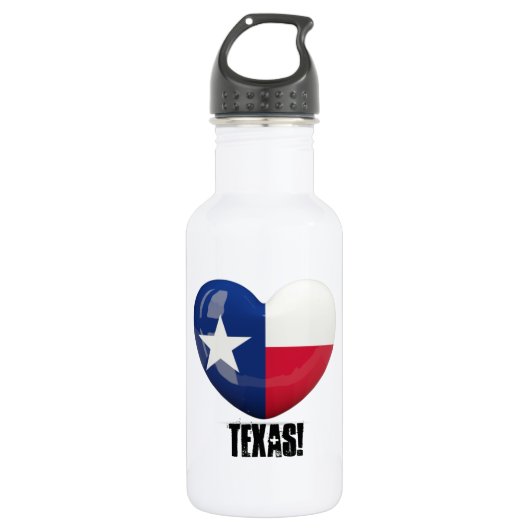 Bouteille D'eau En Acier Inoxydable Drapeau Texas (Devant)