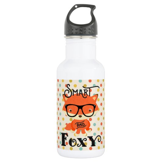 Bouteille D'eau En Acier Inoxydable Drinkware Smart ET Foxy-Dots (Devant)