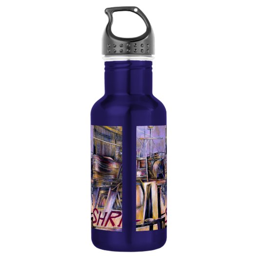 Bouteille D'eau En Acier Inoxydable Eau.Né Mystère Viande, Israël (Dos)