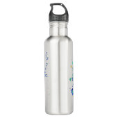 Bouteille D'eau En Acier Inoxydable Éclaboussures de peinture d'aquarelle (Dos)