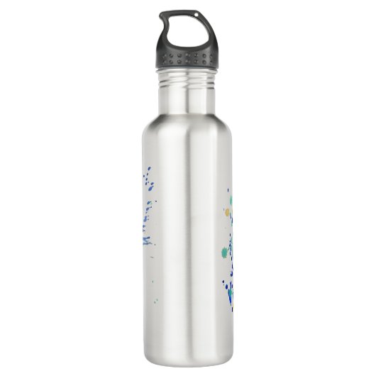 Bouteille D'eau En Acier Inoxydable Éclaboussures de peinture d'aquarelle (Dos)