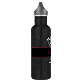 Bouteille D'eau En Acier Inoxydable Élégance foncée customisée (Gauche)
