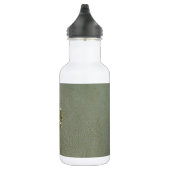 Bouteille D'eau En Acier Inoxydable Elégant Shamrock St.Patrick`s Day, Cuir vert (Droite)