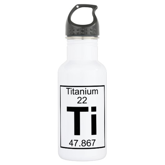 Bouteille D'eau En Acier Inoxydable Élément 022 - Ti - titane (plein) (Devant)