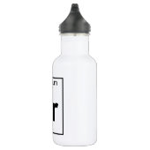 Bouteille D'eau En Acier Inoxydable Élément 087 - Francs - Francium (plein) (Droite)