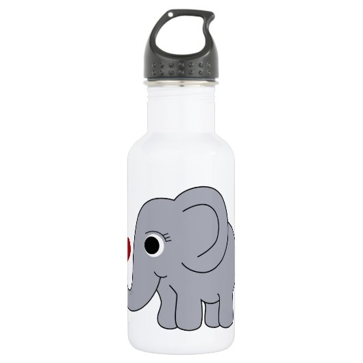 Bouteille D'eau En Acier Inoxydable Ellie Elephant (Devant)