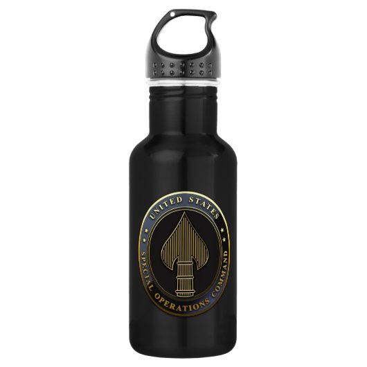 Bouteille D'eau En Acier Inoxydable Emblème USSOCOM (Devant)