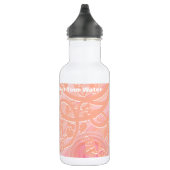 Bouteille D'eau En Acier Inoxydable Entourer des spirales, des figues et des fleurs (Droite)