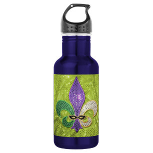 Bouteille D'eau En Acier Inoxydable Étincelle de bijou de Fleur De Lis la
