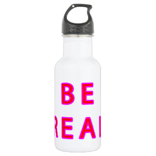 Bouteille D'eau En Acier Inoxydable ÊTRE VRAI Gibney Le MUSÉE Zazzle Cadeaux